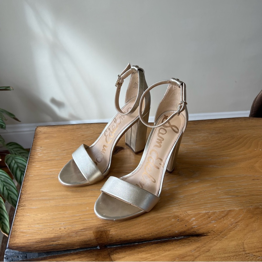 Sam Edelman Gold ‘Yaro’ Block Heel
